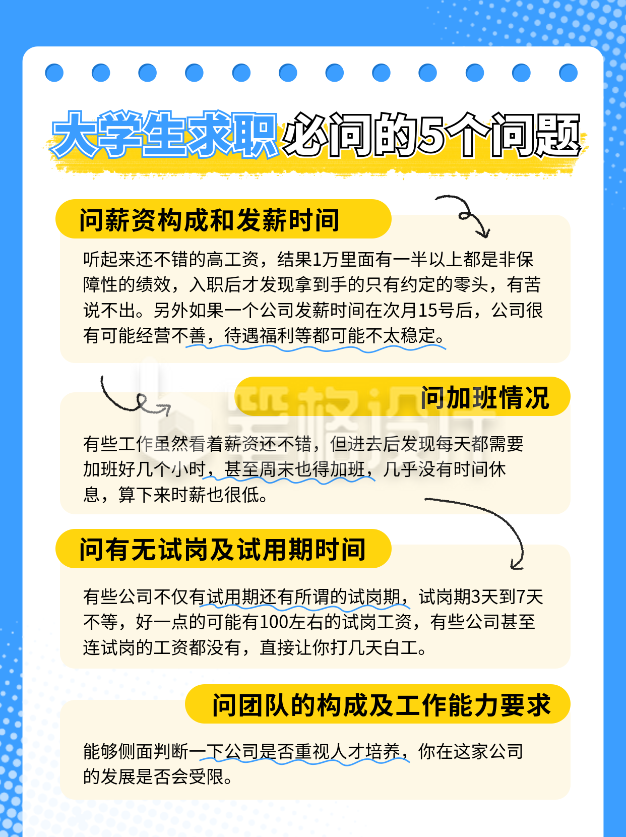 大学生毕业就业求职注意事项指南小红书封面 大学生毕业就业求职注意事项指南小红书封面