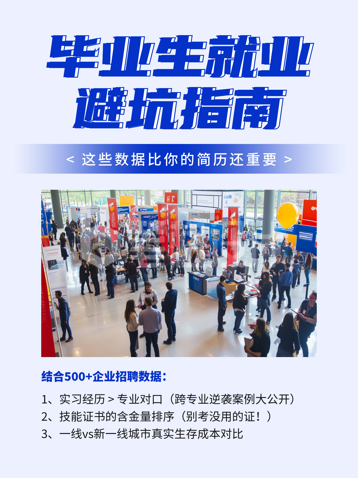 毕业生就业避坑指南分享小红书封面