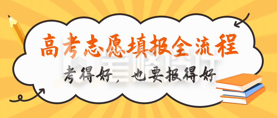 高考填报志愿手绘封面首图
