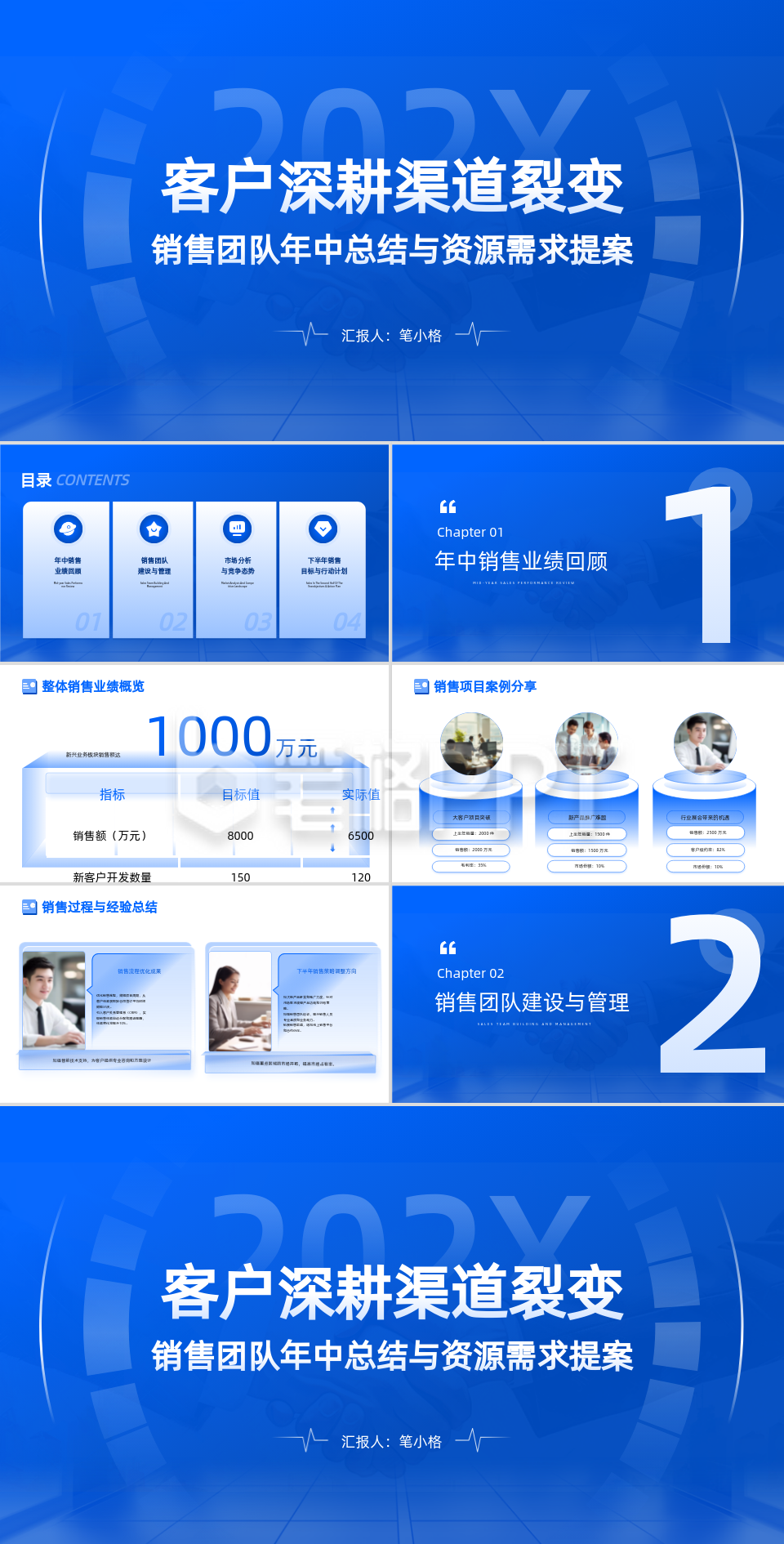 蓝色商务风团队年中总结PPT 蓝色商务风团队年中总结PPT