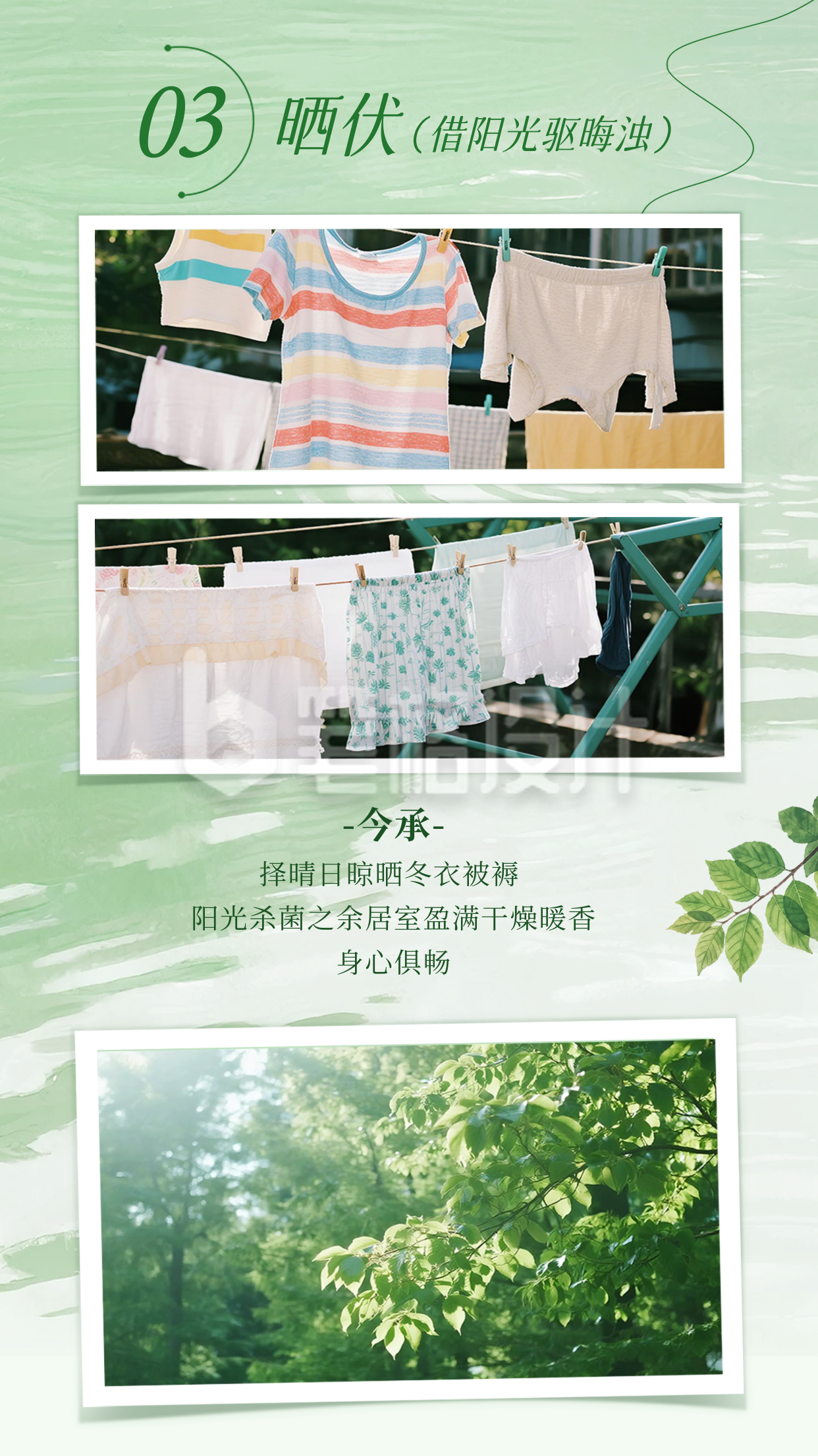 小暑习俗宣传竖版配图