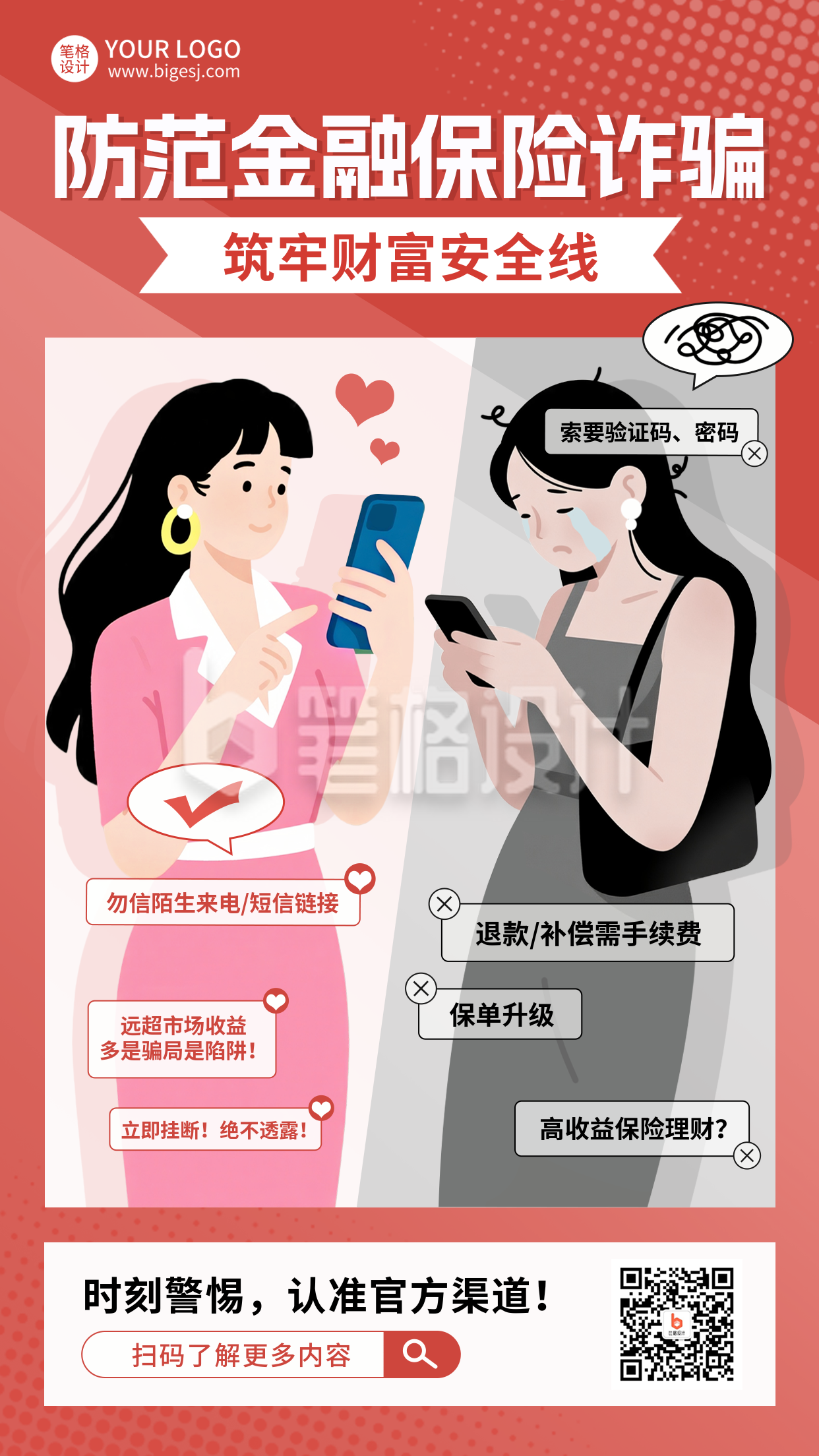 金融保险防范诈骗宣传海报 金融保险防范诈骗宣传海报