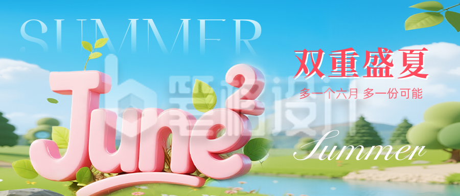 六月日签公众号首图