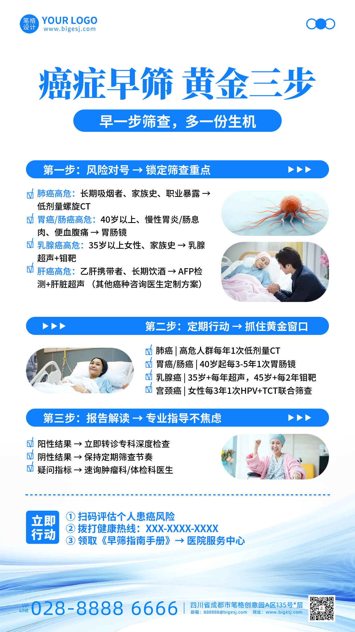 医疗健康癌症知识科普宣传海报