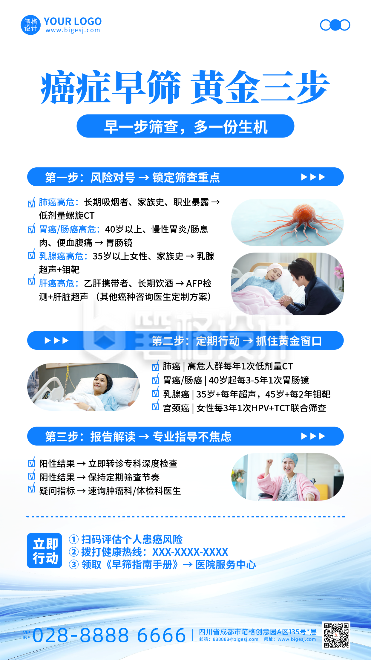 医疗健康癌症知识科普宣传海报