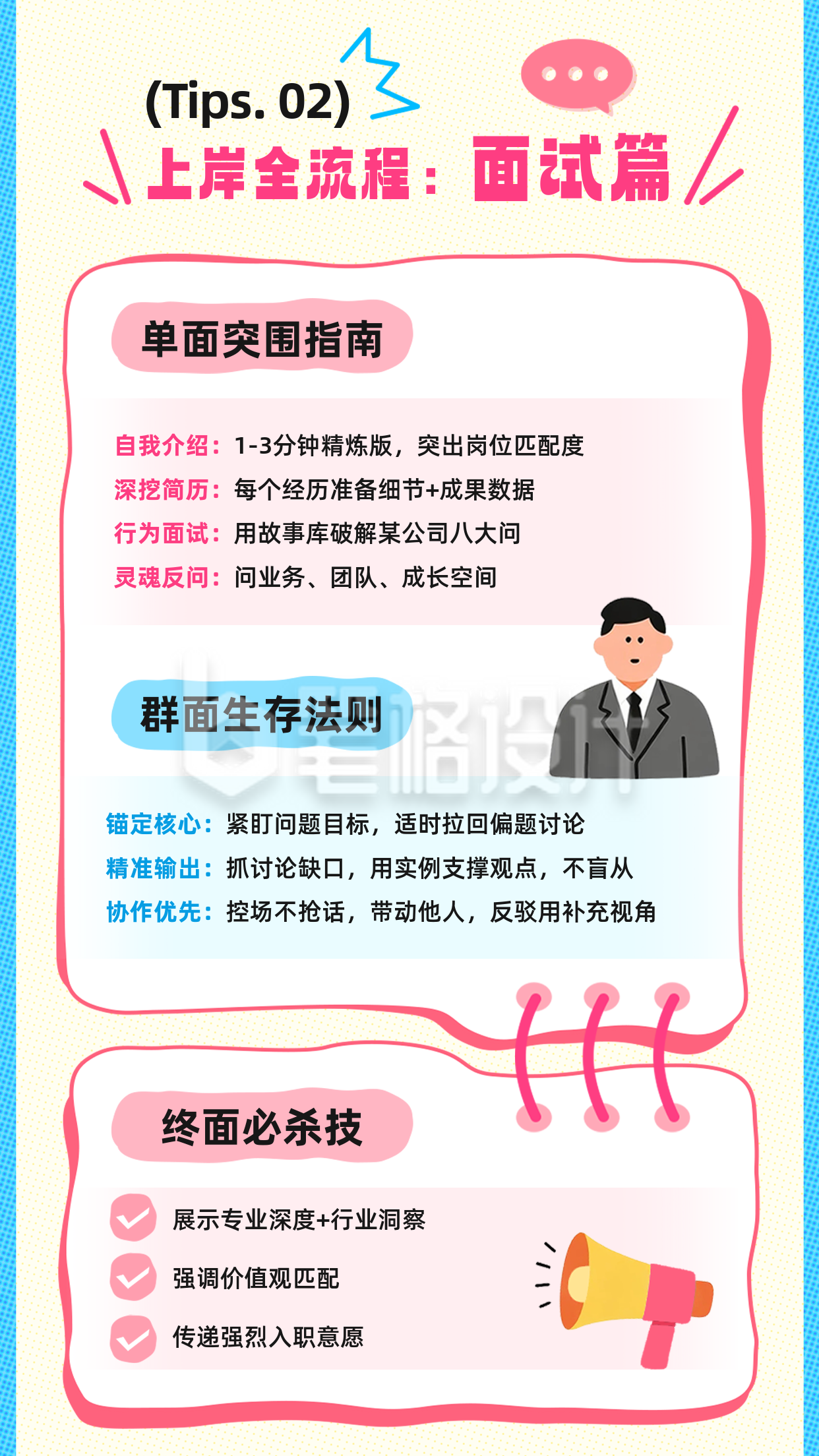 秋招求职攻略竖版配图