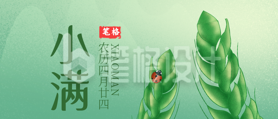 小满节气植物宣传封面首图 小满节气植物宣传封面首图