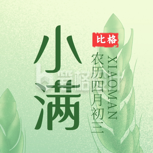 小满节气植物宣传封面次图