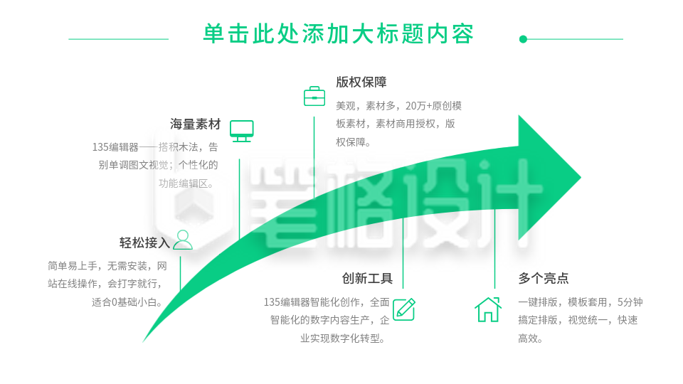 箭头流程图PPT单页