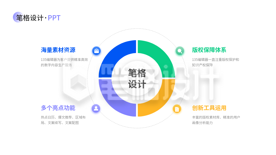 并列四项PPT单页 并列四项PPT单页