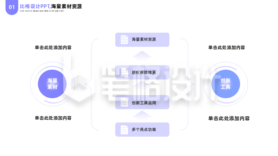 简约商务企业工作流程图PPT单页