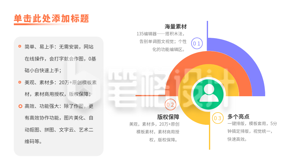 圆环数据分析彩色PPT单页 圆环数据分析彩色PPT单页