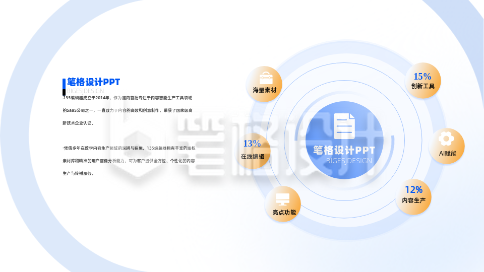 简约商务企业工作总结PPT单页