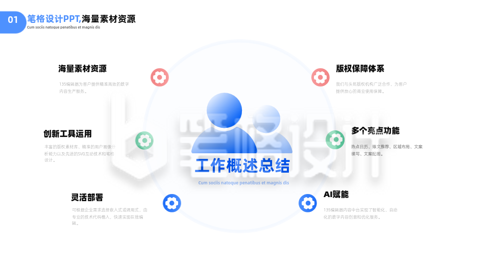 简约商务公司工作总结汇报PPT单页 简约商务公司工作总结汇报PPT单页