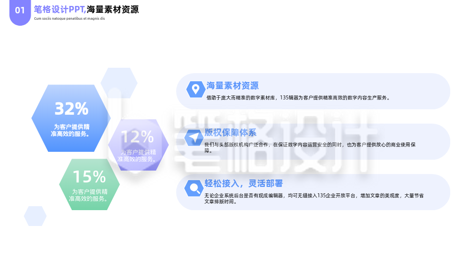 简约商务企业工作总结三项并列PPT单页