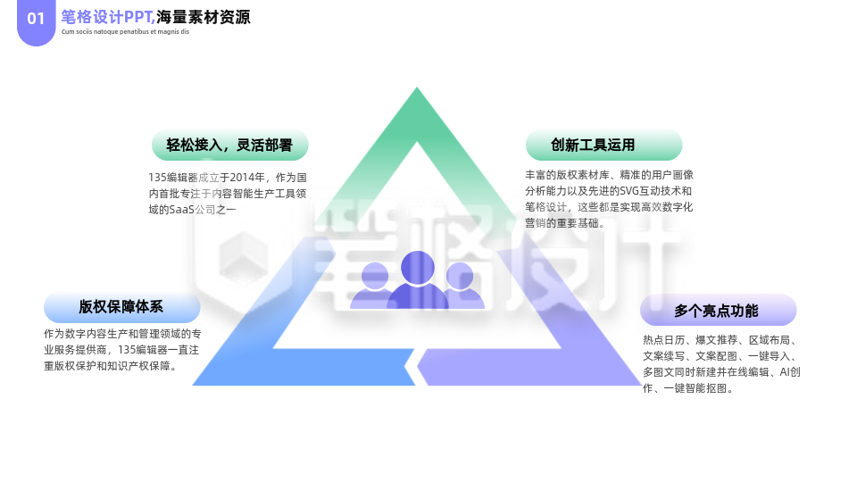 简约商务企业工作总结PPT单页