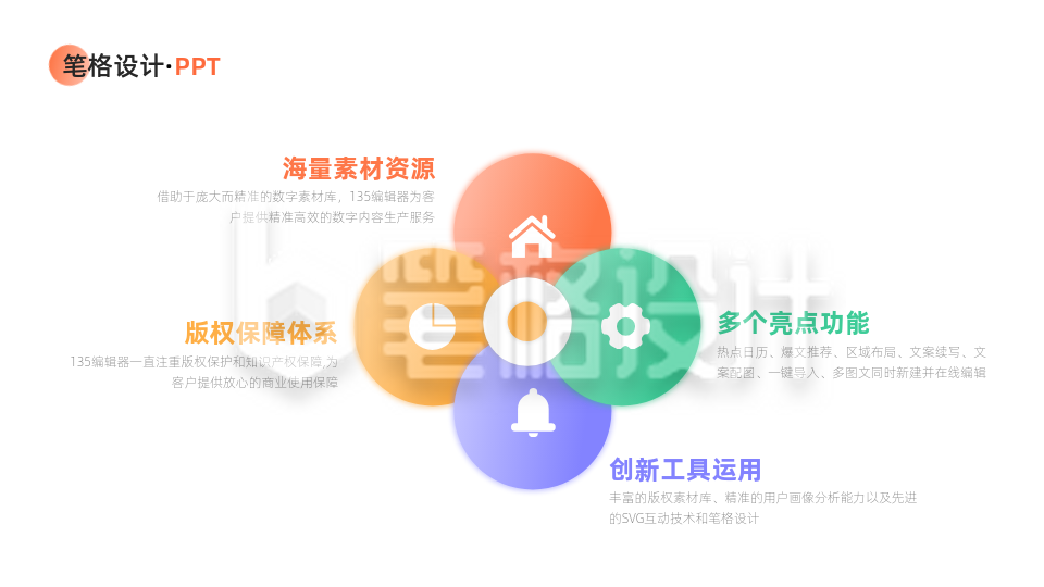 并列四项PPT单页 并列四项PPT单页