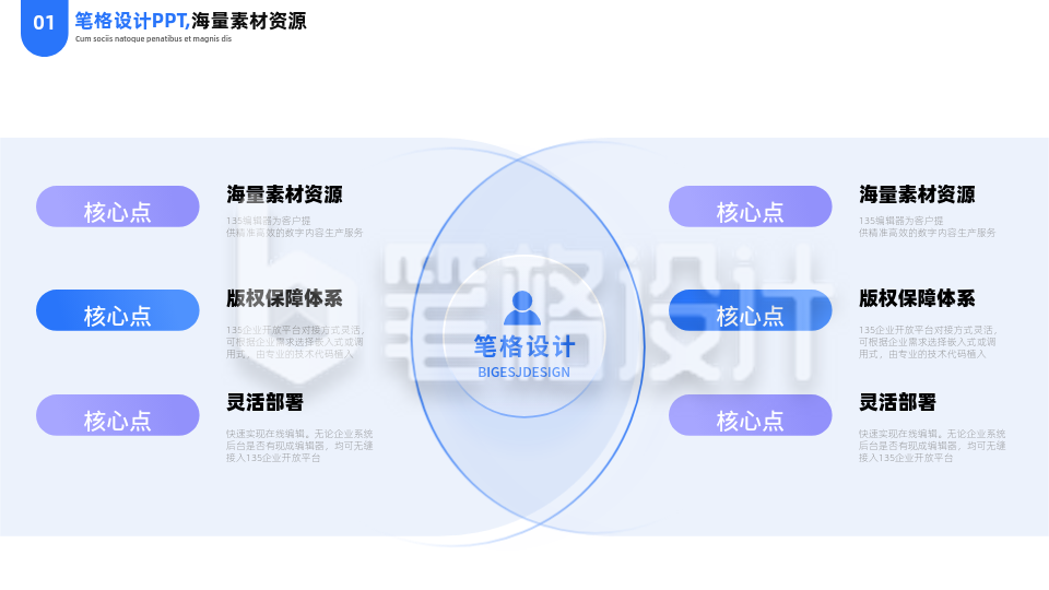 简约商务企业工作总结六项流程图PPT单页 简约商务企业工作总结六项流程图PPT单页