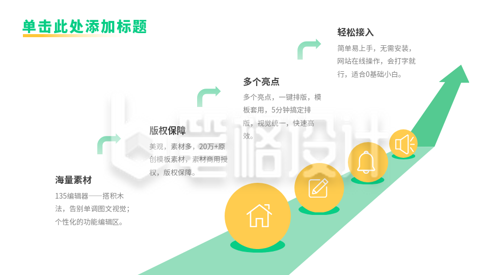 箭头递进关系式PPT单页 箭头递进关系式PPT单页