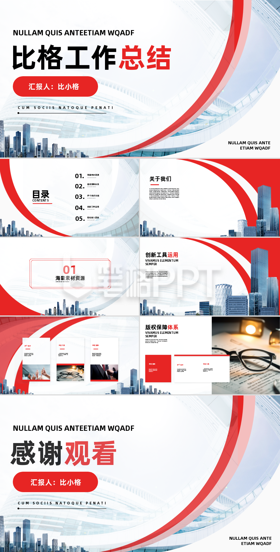 企业工作总结PPT 企业工作总结PPT