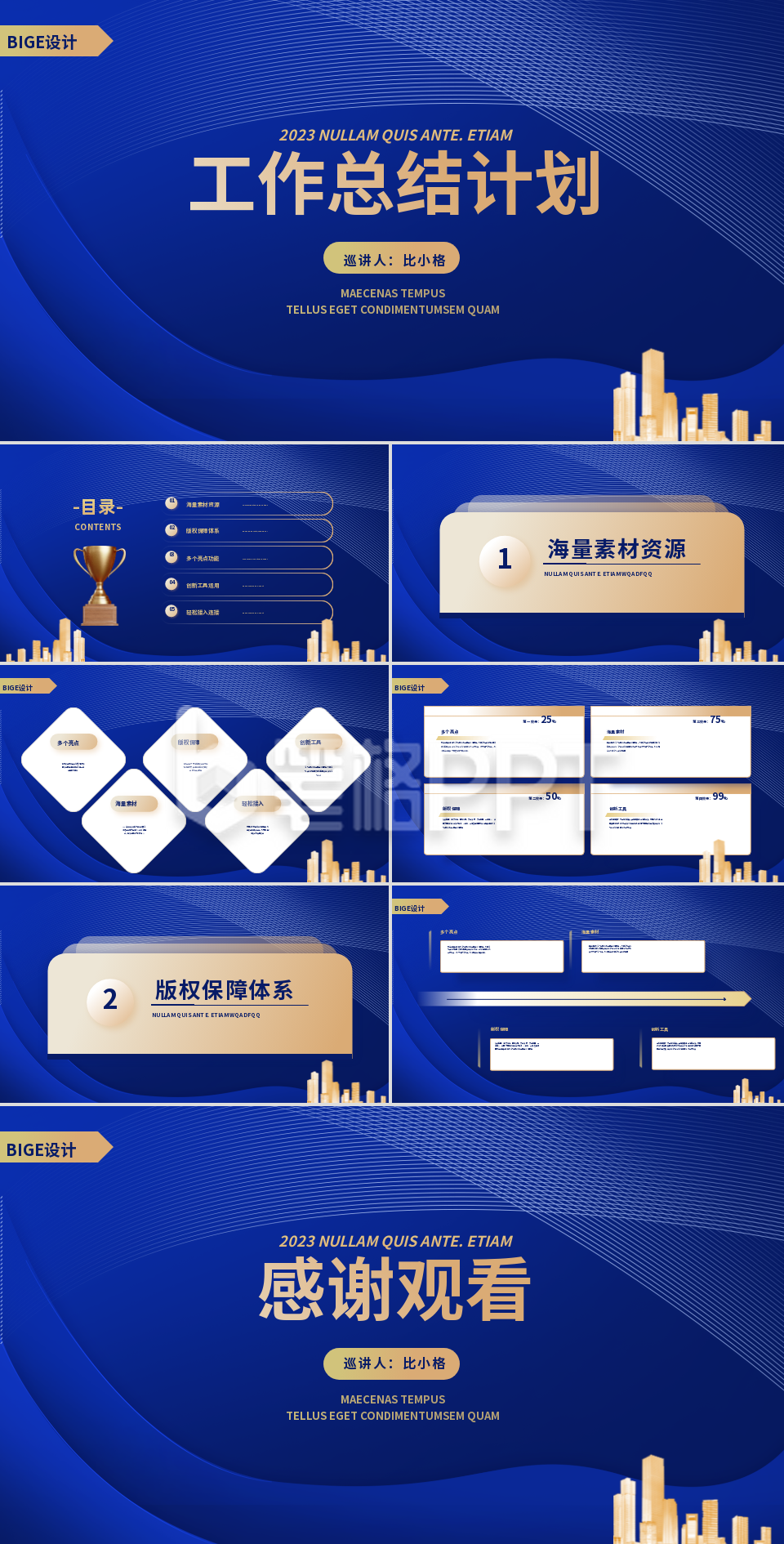 企业工作总结PPT 企业工作总结PPT