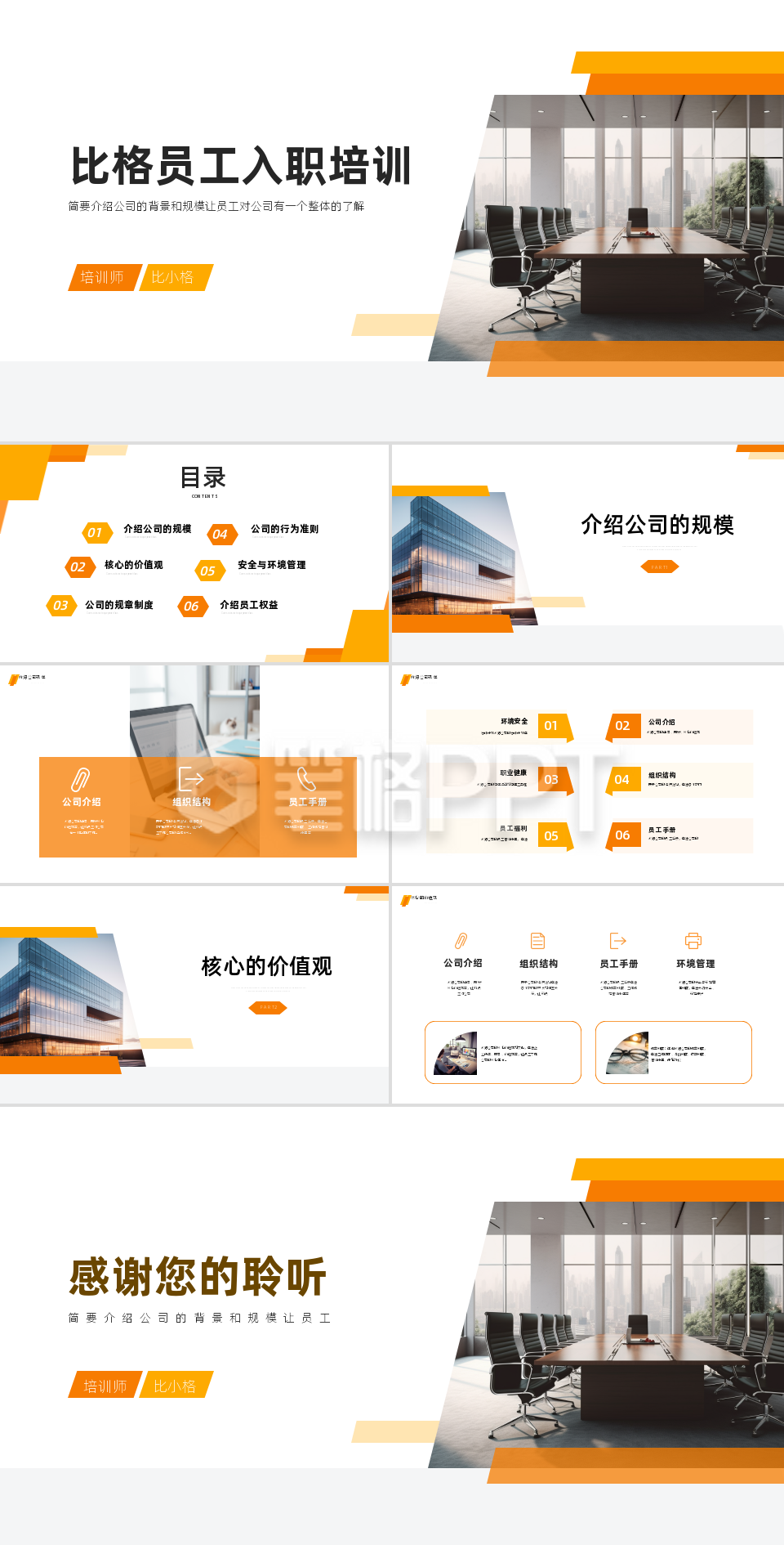 企业员工入职培训PPT 企业员工入职培训PPT