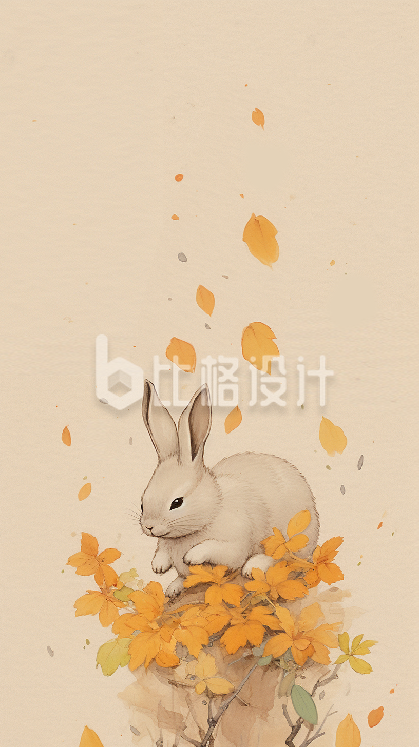中秋节兔子手机壁纸
