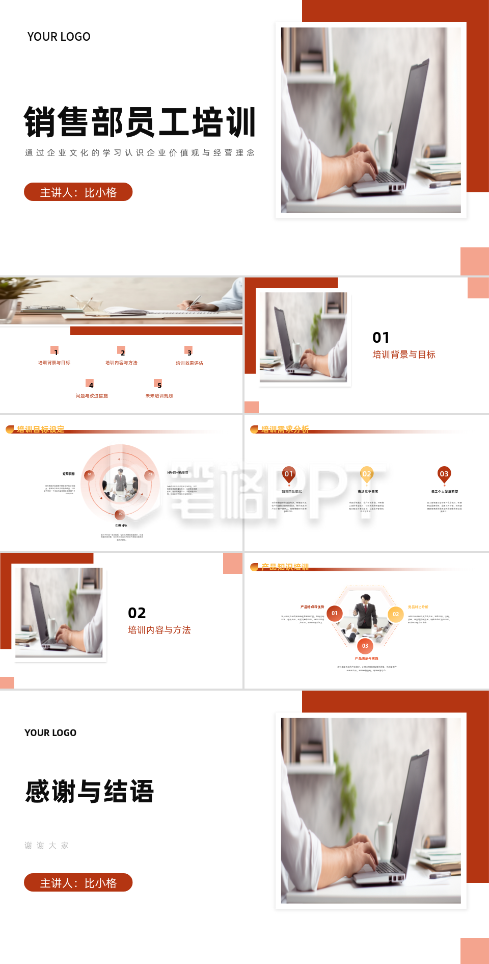 简约职场办公销售部员工培训PPT 简约职场办公销售部员工培训PPT