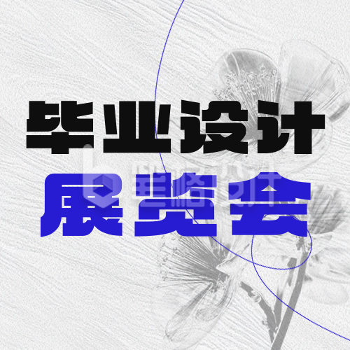 毕业设计展览会宣传简约宣传封面次图