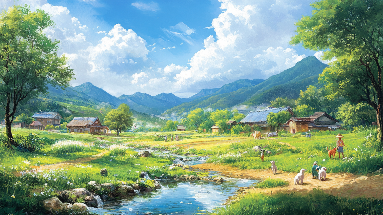 乡村风景图