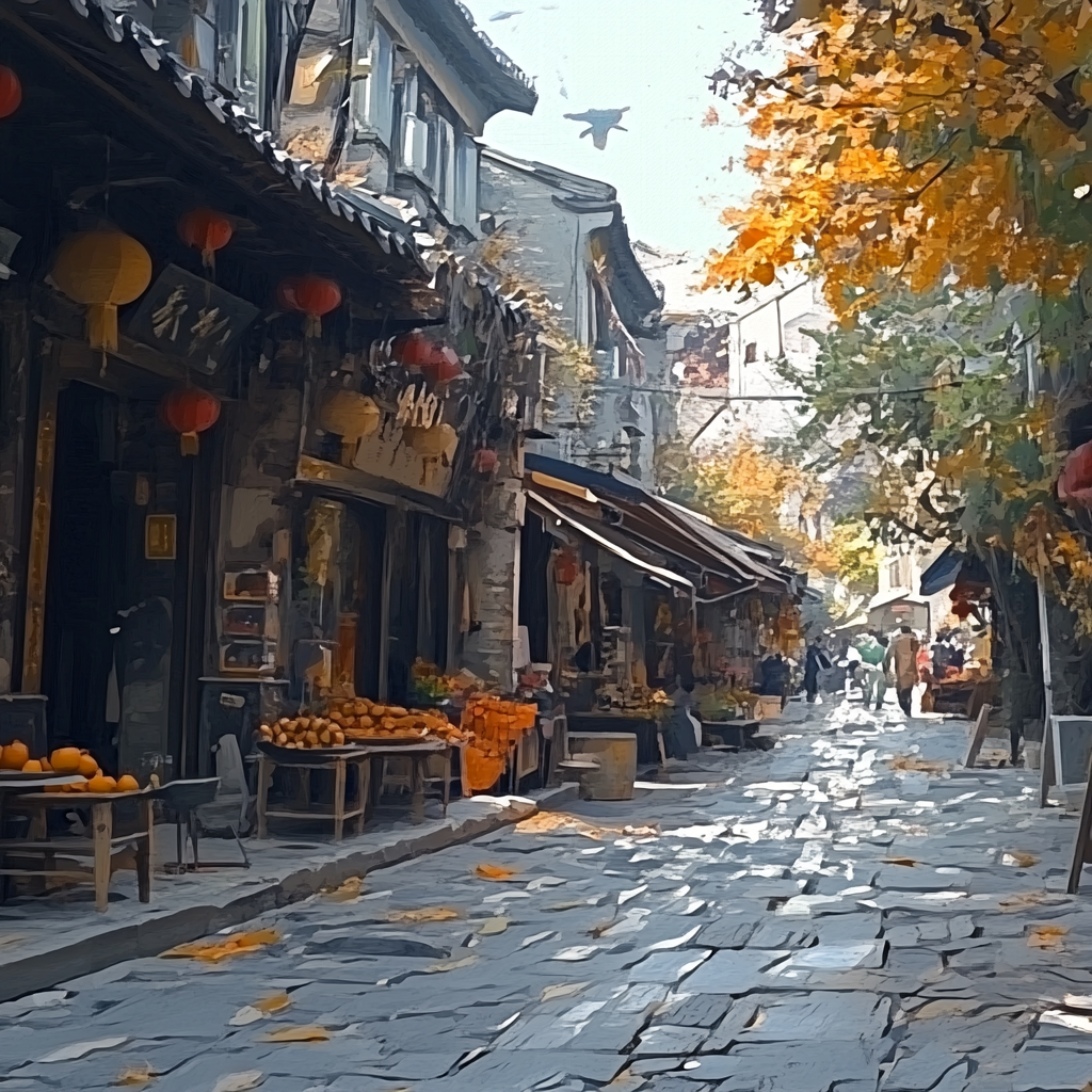 古街秋景