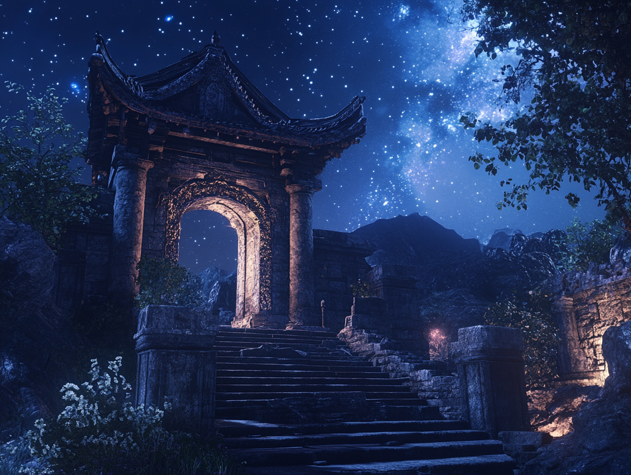古建筑夜景