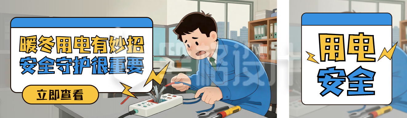 冬季用电安全注意事项公众号双封面