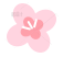 粉色小花手绘插画