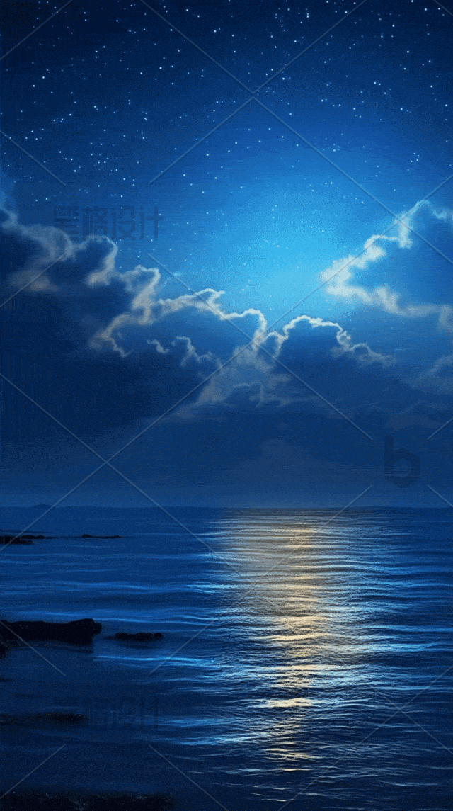 大海夜景