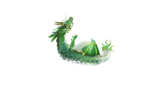 3d龙舟粽子划船端午节动效