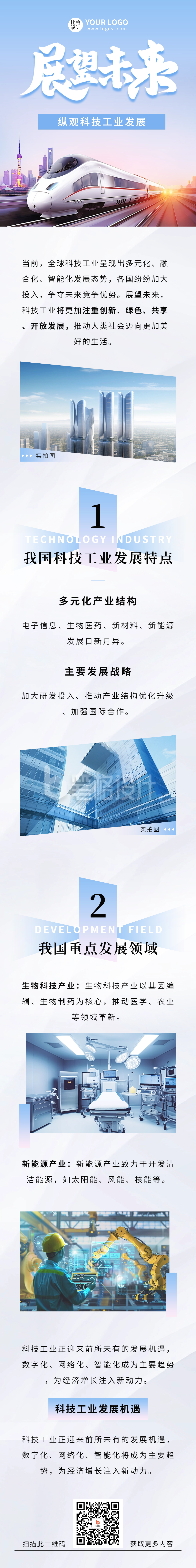 科技工业发展介绍公众号长图