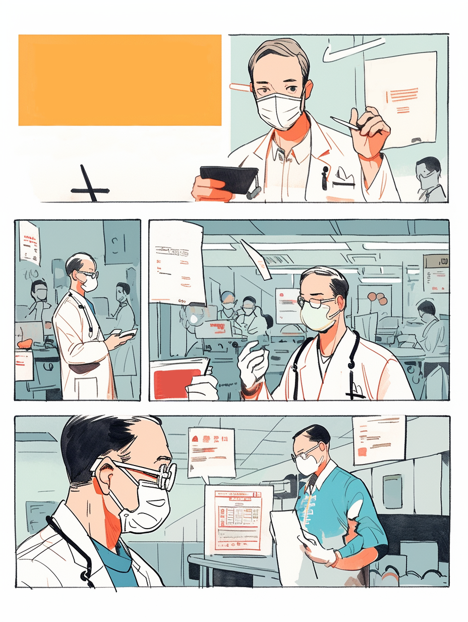 医疗场景中的医生护士抗疫日常