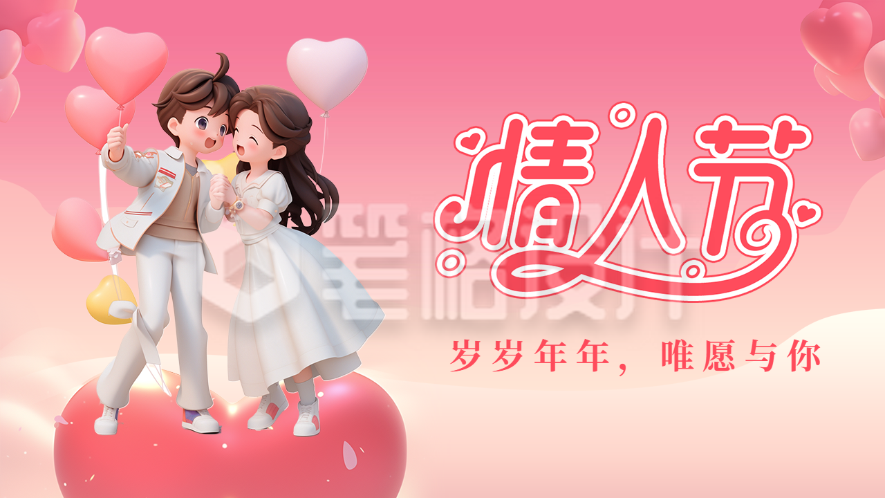 情人节祝福宣传公众号图文封面 情人节祝福宣传公众号图文封面