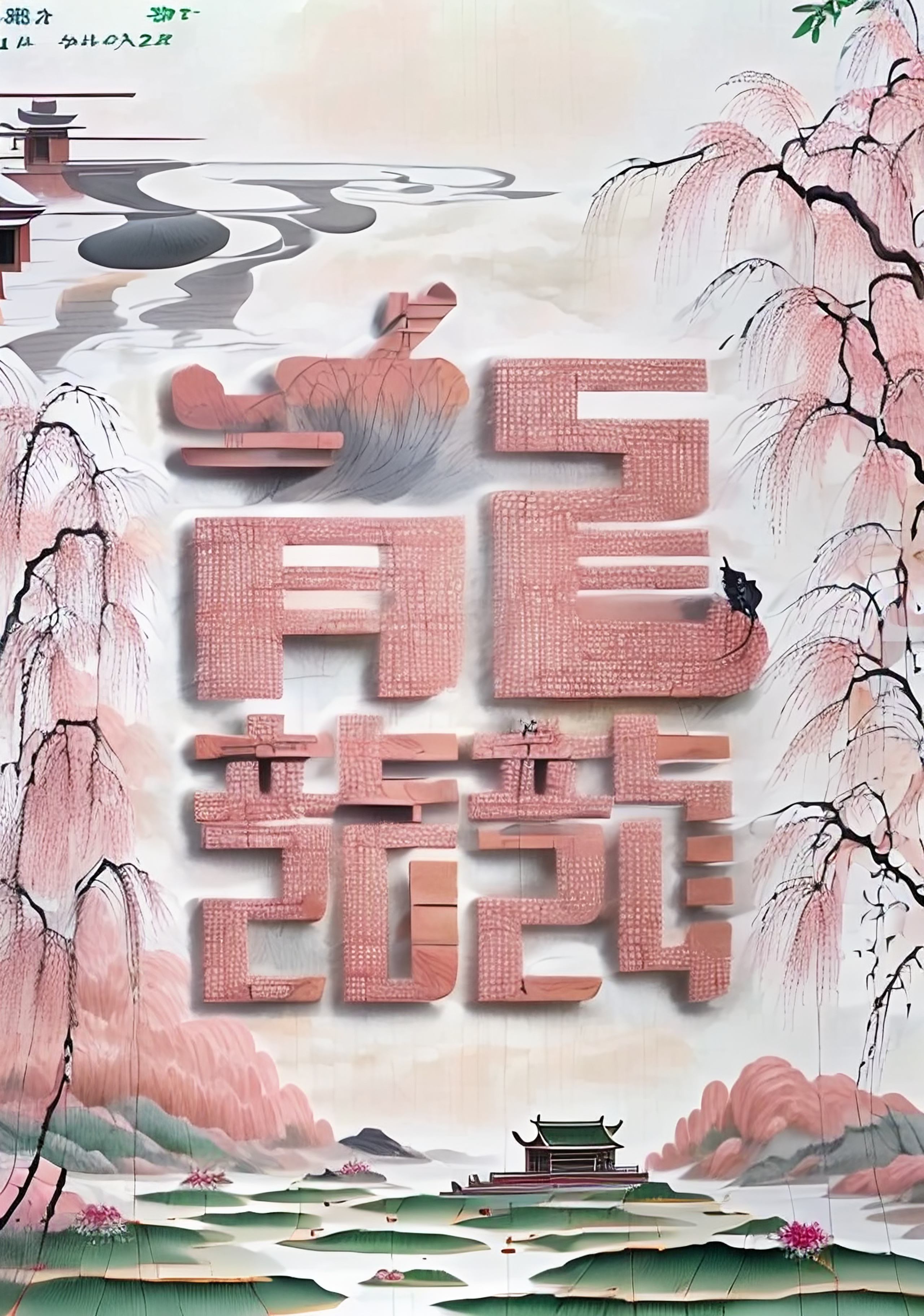 古韵十足的中国风龙凤呈祥”宣传海报