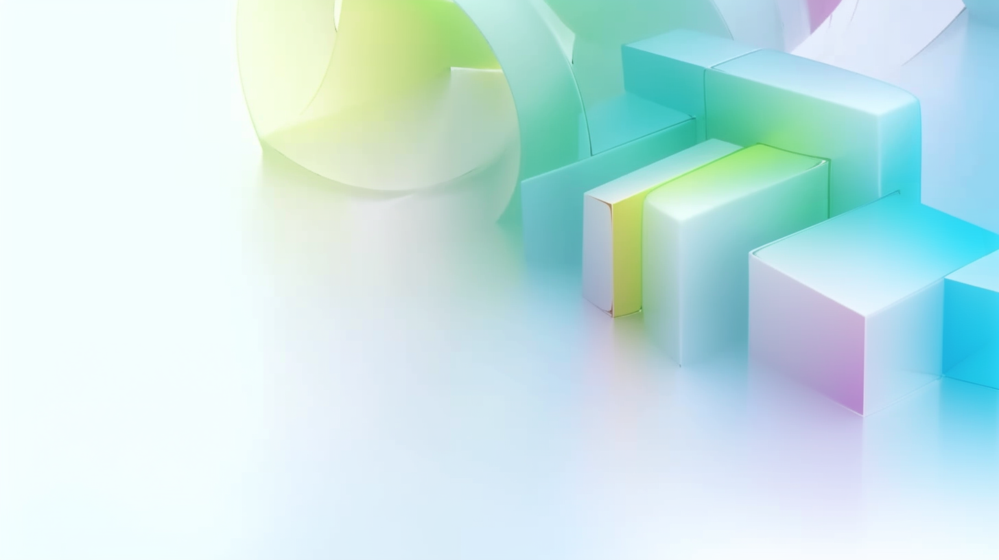 色彩缤纷的几何背景创意3D渐变设计