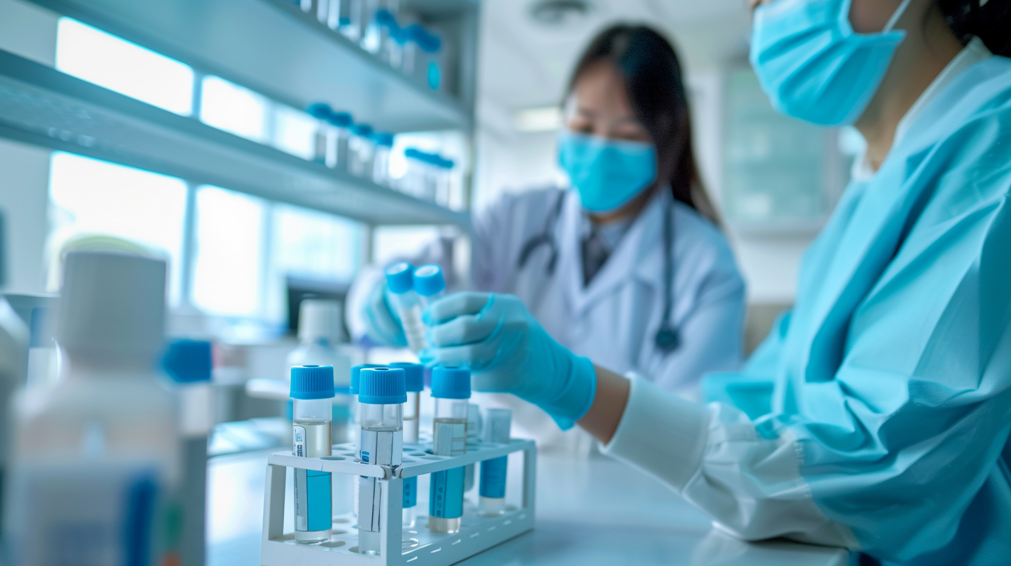 科研人员专注实验的医学科研场景展示图