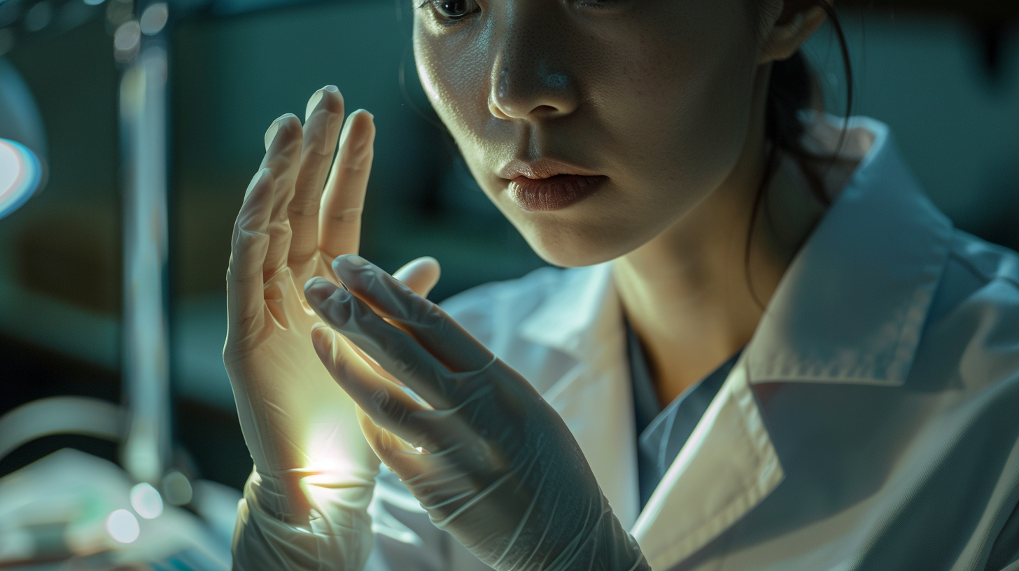 科研人员专注实验的专业形象宣传物料