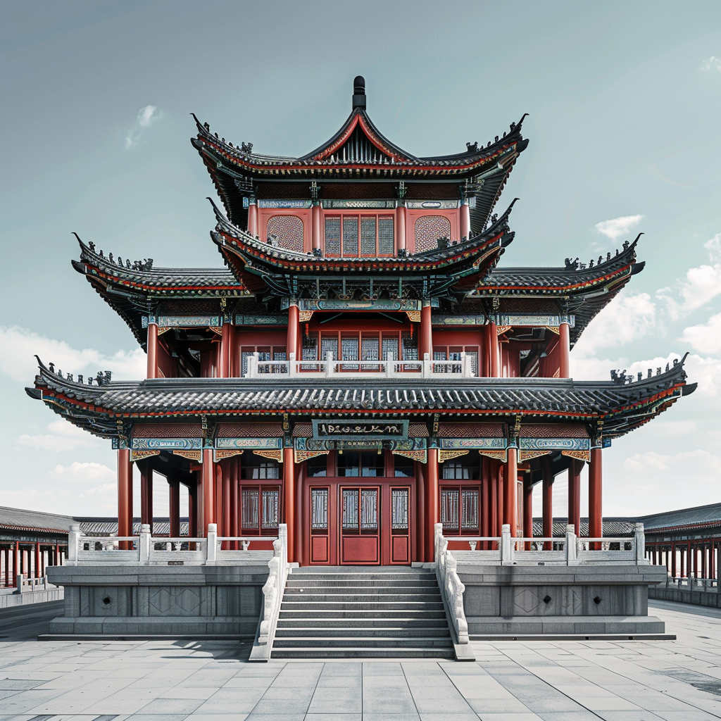 宏伟古建筑尽显中国风
