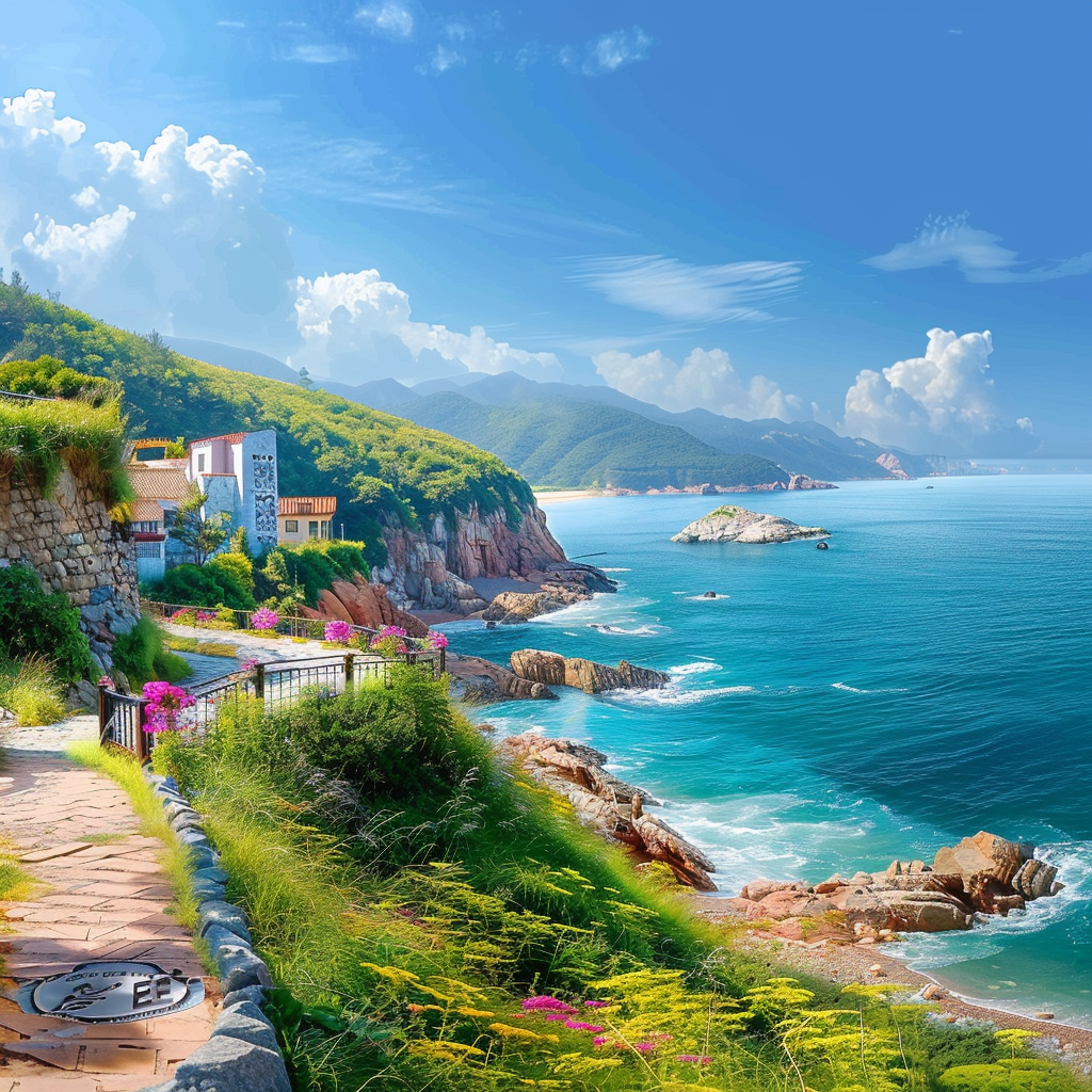 美丽海滨风景图尽