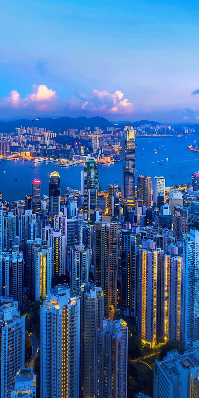繁华都市夜景图 
