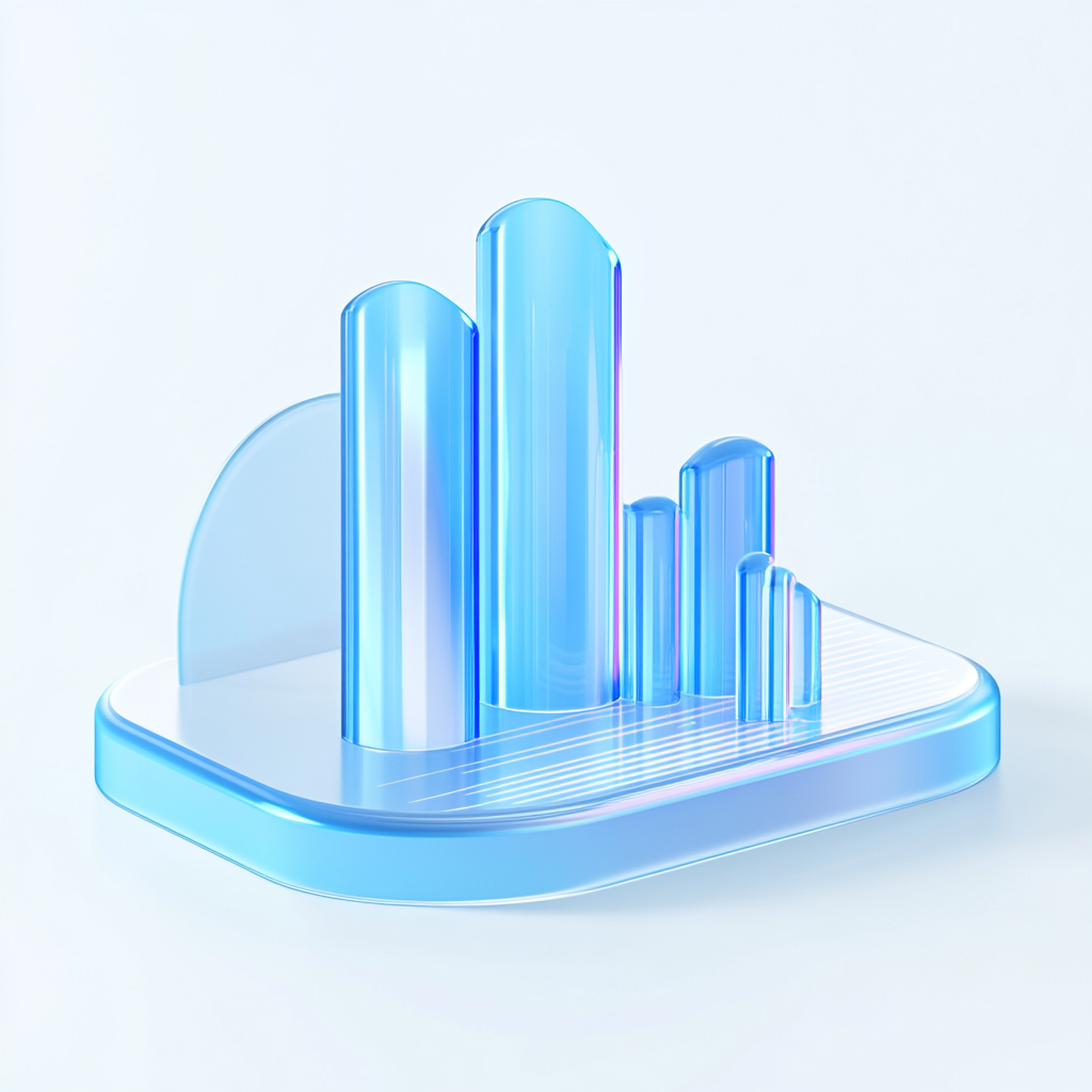 科技感十足的3D柱状图