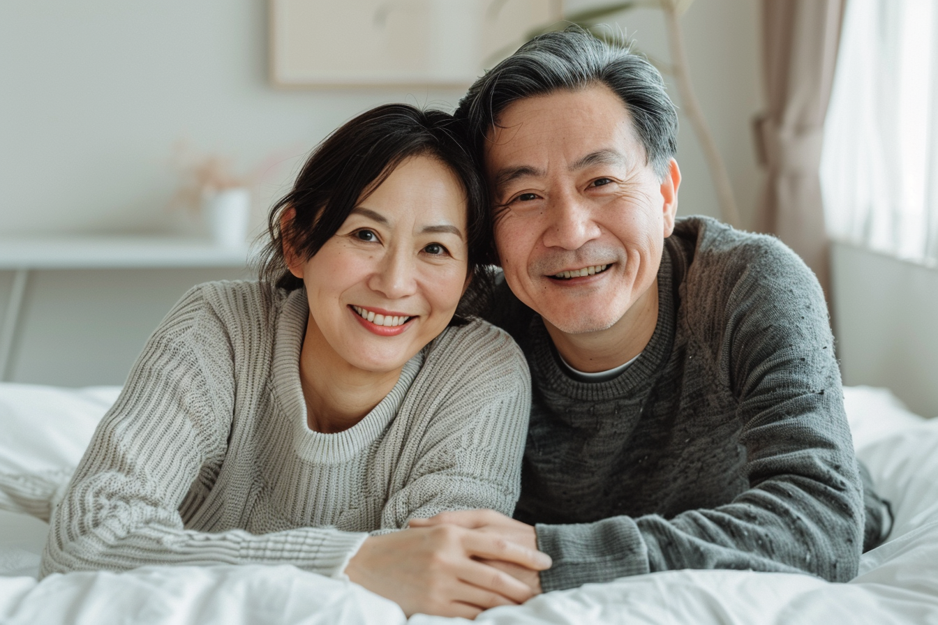 中年夫妻温馨同框岁月静好