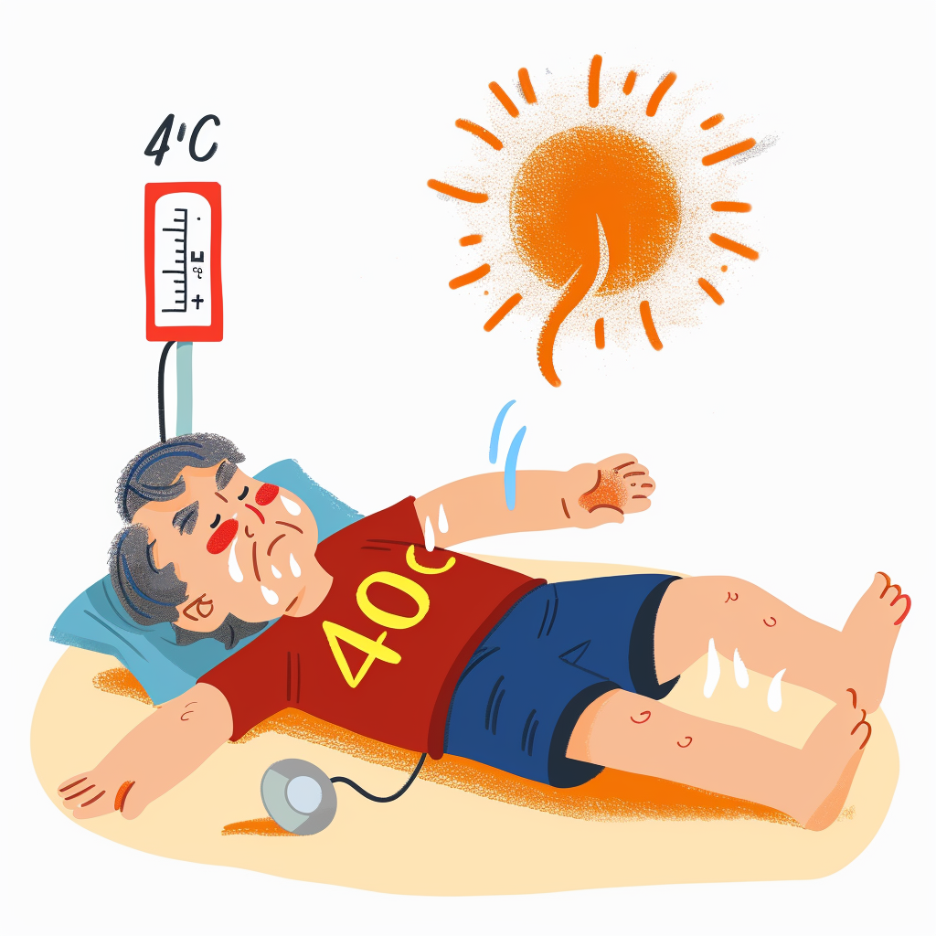 40℃高温下的中暑