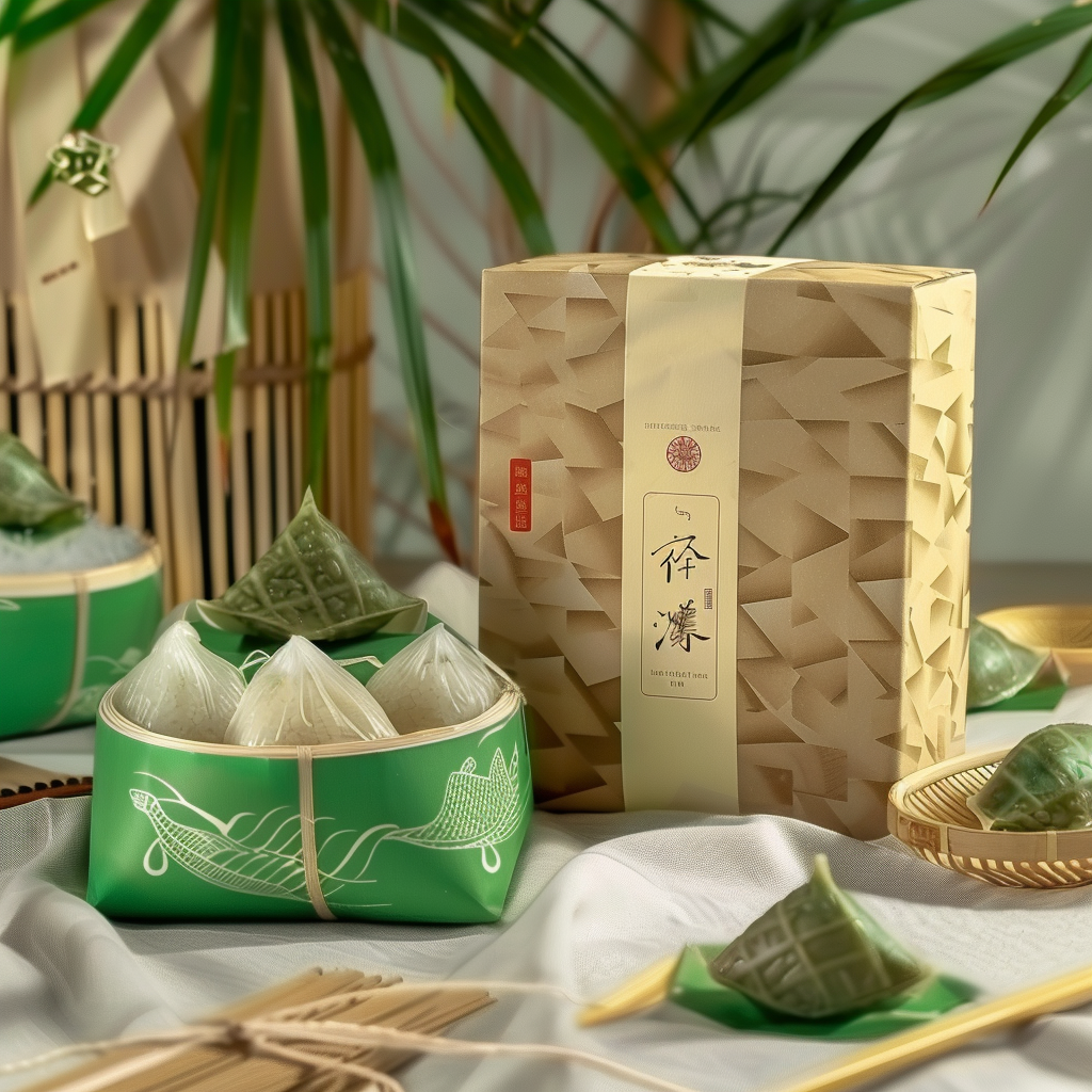 精美包装的特色粽子